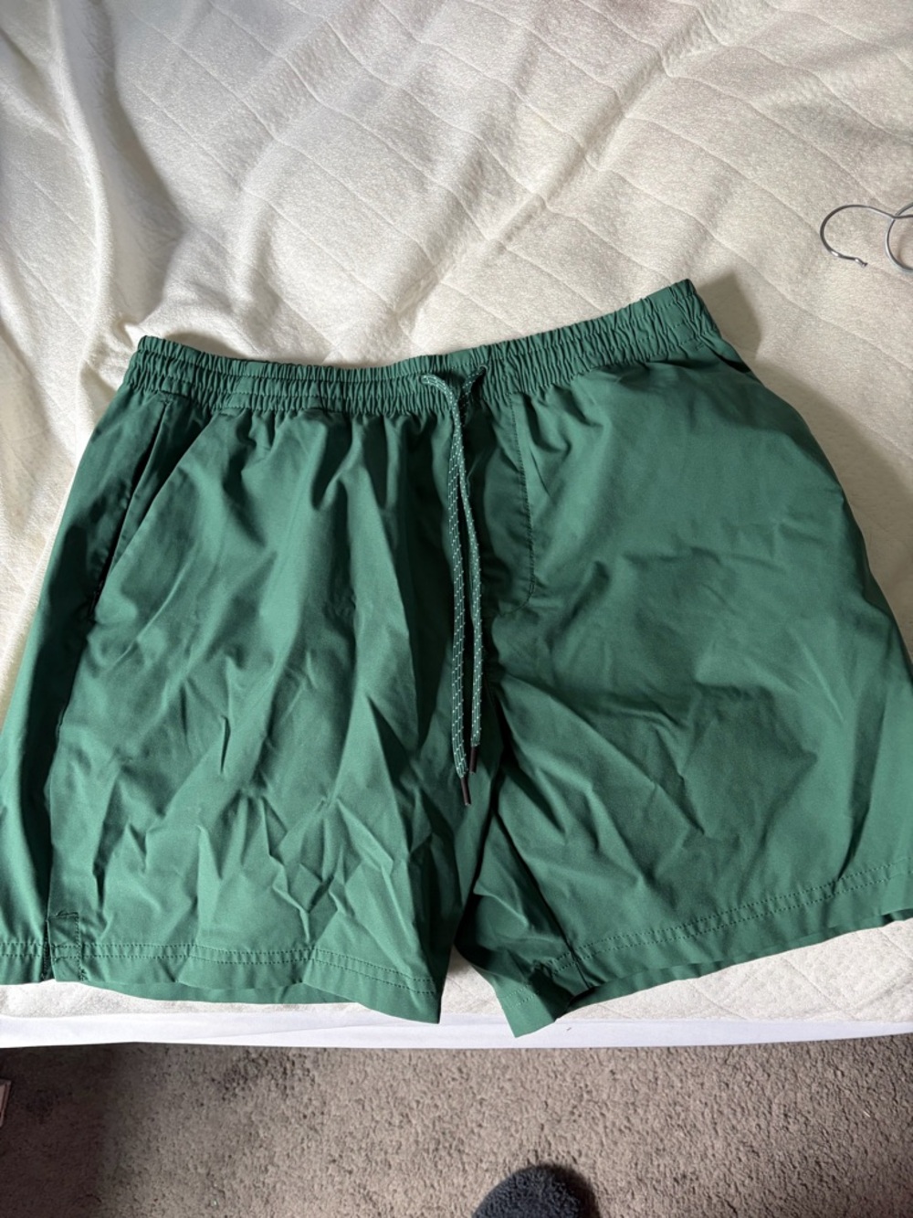 J. Crew Men's Forest Green Hybrid Shorts